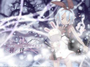 Rating: Safe Score: 62 Tags: animal animal_ears blue_hair bunny_ears bunnygirl disgaea katana kuroboshi_kouhaku petals pleinair pointed_ears rabbit red_eyes short_hair sword tie tree weapon User: Oyashiro-sama