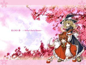 Rating: Safe Score: 4 Tags: 2girls hakurei_reimu japanese_clothes kirisame_marisa miko ofuda touhou witch User: Oyashiro-sama