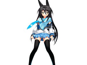 Rating: Safe Score: 117 Tags: animal_ears black_hair cameltoe ch@r long_hair necro-san original panties striped_panties underwear white yellow_eyes User: anaraquelk2