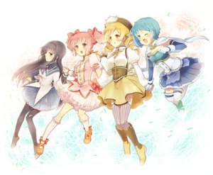 Rating: Safe Score: 32 Tags: akemi_homura beroperone black_hair blonde_hair blue_eyes blue_hair boots dress gloves group hat headband kaname_madoka kneehighs long_hair mahou_shoujo_madoka_magica miki_sayaka pantyhose pink_eyes pink_hair purple_eyes ribbons school_uniform short_hair thighhighs tomoe_mami twintails yellow_eyes User: HawthorneKitty