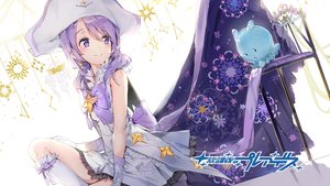 Rating: Safe Score: 202 Tags: anmi bow dress hat houkago_no_pleiades kneehighs logo nanako_(houkago_no_pleiades) pleiadian purple_eyes purple_hair User: Flandre93